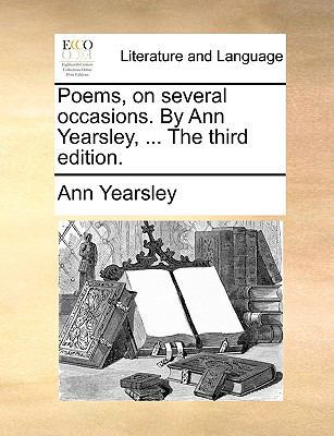 Poems, on Several Occasions. by Ann Yearsley, .... 1140960717 Book Cover