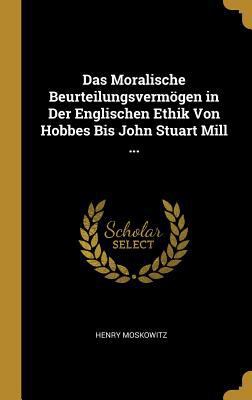 Das Moralische Beurteilungsvermögen in Der Engl... [German] 027410640X Book Cover