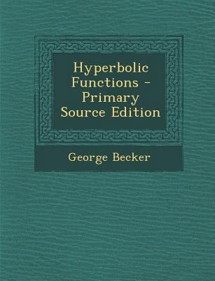 Hyperbolic Functions 1289724911 Book Cover