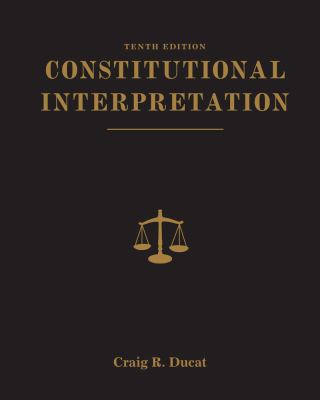 Constitutional Interpretation 1111832986 Book Cover