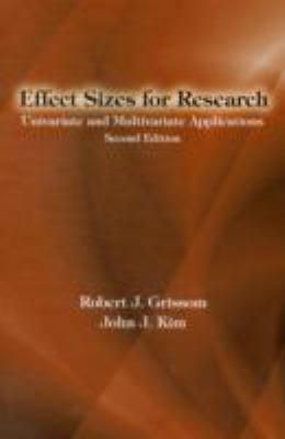 Effect Sizes for Research: Univariate and Multi... 0415877695 Book Cover