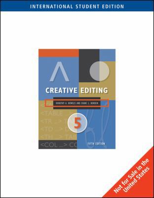 Creative Editing (ISE) 0495115517 Book Cover