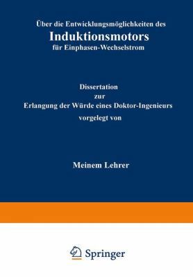 Über Die Entwicklungsmöglichkeiten Des Induktio... [German] 364298486X Book Cover
