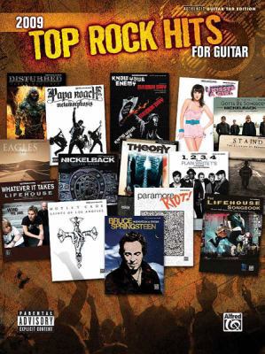 2009 Top Rock Hits for Guitar: Authentic Guitar... 0739062603 Book Cover