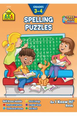 Spelling Puzzles Grades 3 and 4-Workbook B00W67WCJ2 Book Cover