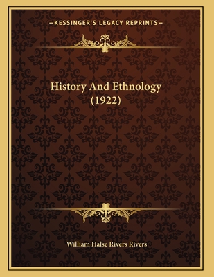 History And Ethnology (1922) 1165464314 Book Cover