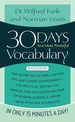 30 Days to a More Powerful Vocabulary 067174349X Book Cover