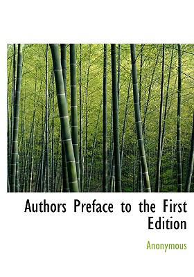 Authors Preface to the First Edition 1116536803 Book Cover