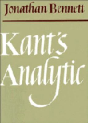 Kant's Analytic B008XZZOO6 Book Cover