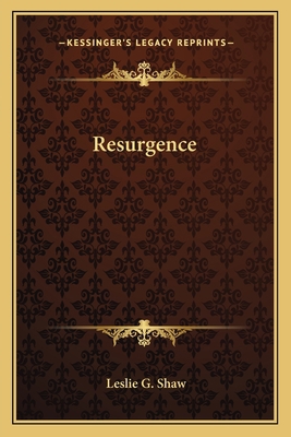 Resurgence 116375157X Book Cover