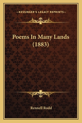 Poems In Many Lands (1883) 1164848984 Book Cover