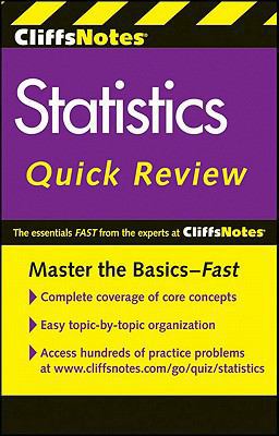 Cliffsnotes Statistics Quick Review 1118064216 Book Cover