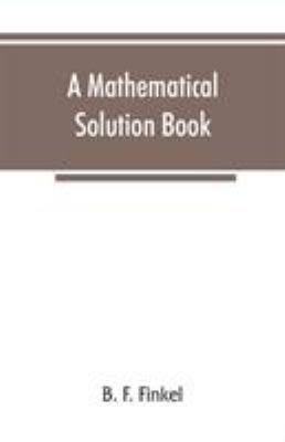 A mathematical solution book. Containing system... 9353866421 Book Cover