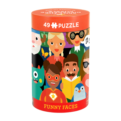 Spot the Difference Puzzle: Funny Faces 1797249436 Book Cover