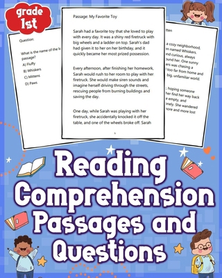 Reading Comprehension Passages and Questions 1s... B0CWYGQ85F Book Cover