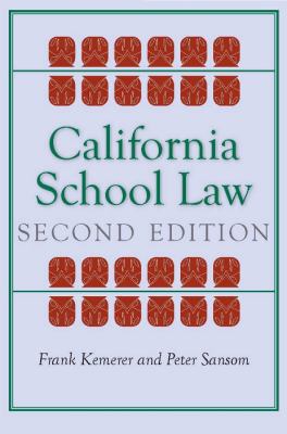 California School Law 0804760373 Book Cover