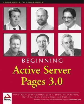 Beginning Active Server Pages 3.0 0764543636 Book Cover