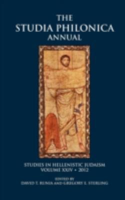 Studia Philonica Annual XXIV, 2012 1589836979 Book Cover