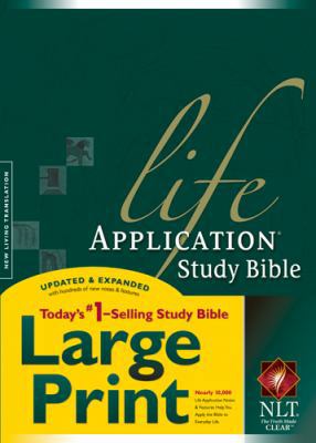 Life Application Study Bible-NLT-Large Print [Large Print] 1414332009 Book Cover