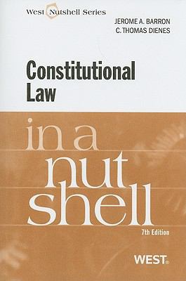 Constitutional Law in a Nutshell 0314190287 Book Cover