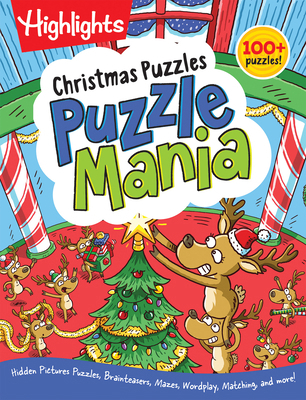 Christmas Puzzles: Kids Christmas Puzzle Book w... 1629798304 Book Cover