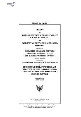 Hearing on National Defense Authorization Act f... 1973997673 Book Cover