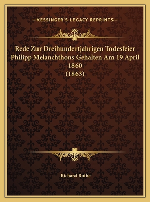 Rede Zur Dreihundertjahrigen Todesfeier Philipp... [German] 1169411800 Book Cover