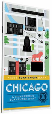 City Scratch-Off Map: Chicago: A Sightseeing Scavenger Hunt 1452149968 Book Cover