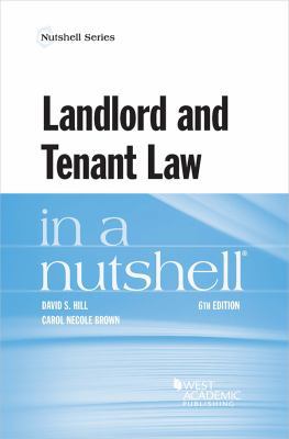 Landlord and Tenant Law in a Nutshell 1634603230 Book Cover