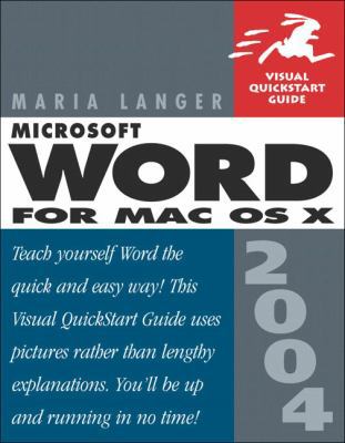 Microsoft Word 2004 for Mac OS X 0321304578 Book Cover
