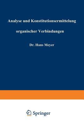 Analyse Und Konstitutionsermittelung Organische... [German] 3662358689 Book Cover