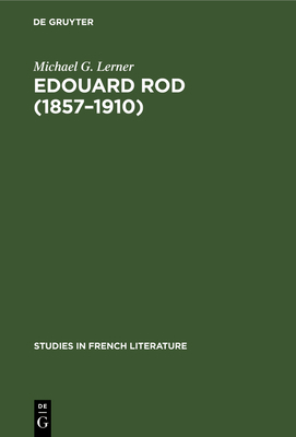 Edouard Rod (1857-1910) [German] 3111025411 Book Cover