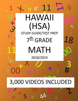 7th Grade HAWAII HSA, 2019 MATH, Test Prep: : 7... 1727249003 Book Cover