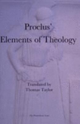 Elements of Theology (Thomas Taylor) 1898910618 Book Cover