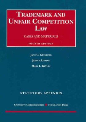 Trademark and Unfair Competition Statutory Appe... 1599412896 Book Cover