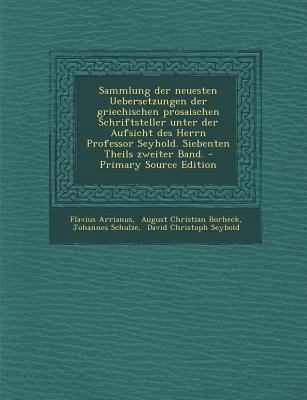 Sammlung Der Neuesten Uebersetzungen Der Griech... [German] 1293072958 Book Cover