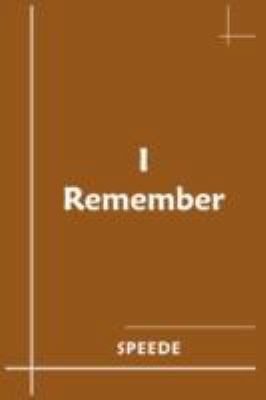 I Remember 1434358305 Book Cover