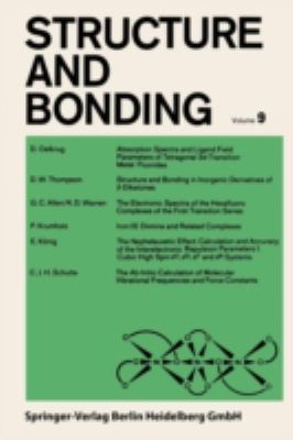 Structure and Bonding 3540053204 Book Cover