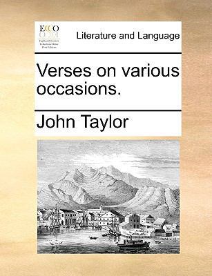 Verses on Various Occasions. 1140930036 Book Cover