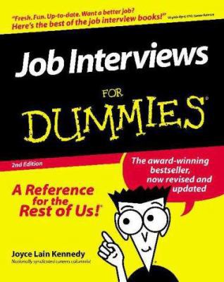 Job Interviews for Dummies 0764552252 Book Cover