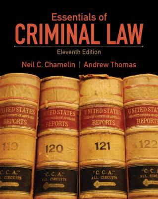 Chamelin: Essenti Crimina Law _p11 0135110572 Book Cover
