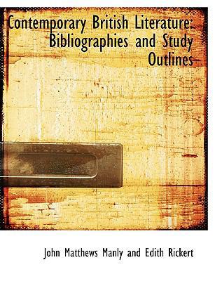 Contemporary British Literature: Bibliographies... [Large Print] 0554620081 Book Cover