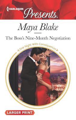 The Boss's Nine-Month Negotiation [Large Print] 0373213298 Book Cover