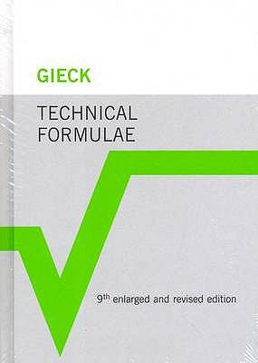 Technical Formulae (9th Edition) 3920379276 Book Cover