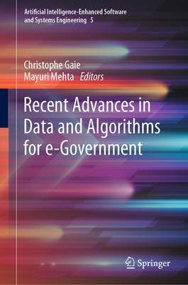 Recent Advances in Data and Algorithms for E-Go... 3031224078 Book Cover