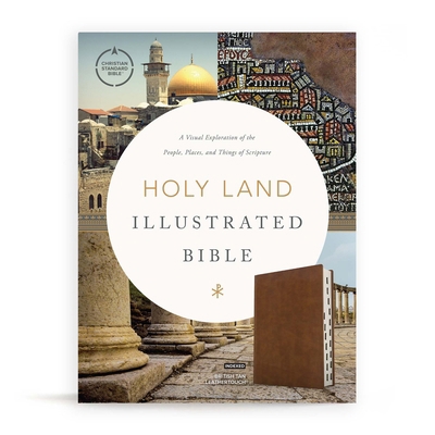 CSB Holy Land Illustrated Bible, British Tan Le... 1430070439 Book Cover