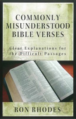 Commonly Misunderstood Bible Verses 0736921753 Book Cover