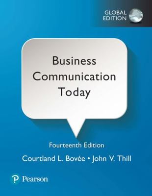 Business Communication Today Global Edit 1292215348 Book Cover