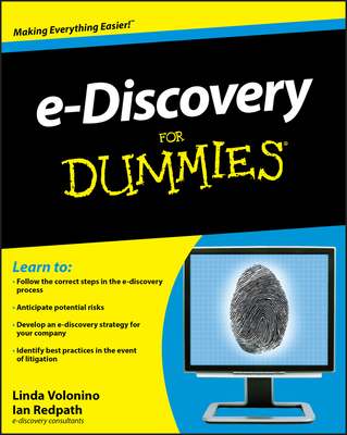 E-Discovery for Dummies 0470510129 Book Cover