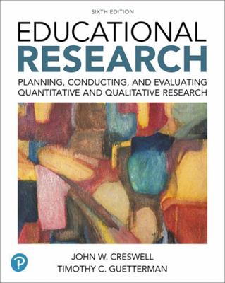 Educational Research: Planning, Conducting, and... 0134458966 Book Cover